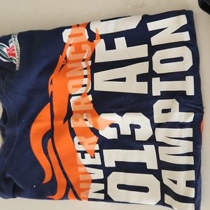 2 Denver Broncos tees, his condition gently used